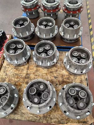 Easy Assembly Planetary Gearbox 60000nm Hydraulic Winch Drive with Two Motor Connections