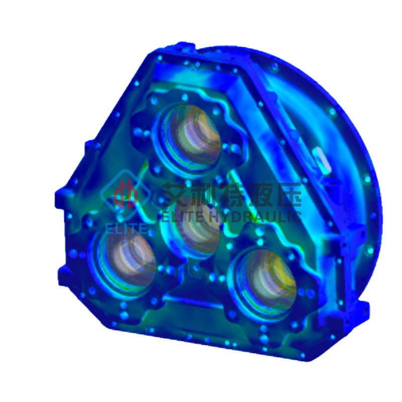 Machine Engine for Connecting Multiple Hydraulic Pumps and Changeable Drive Torque