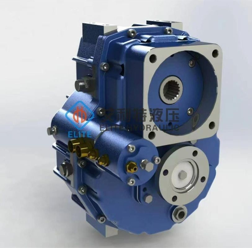 Power Splitting Hydraulic Pump Drive System with Motor and Notchless Ground Tooth Root